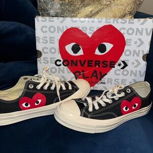 CdG PLAY x Converse Men's Chuck Taylor All Star One Heart Low-Top Sneakers
